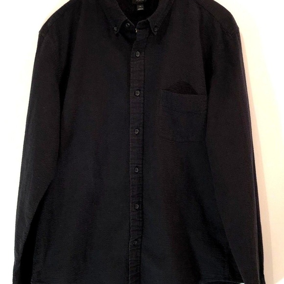J CREW Seersucker Long Sleeve XL - NICE! - Picture 2 of 7